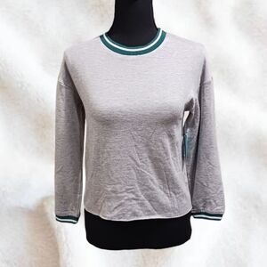 Market & Spruce Vesper Varsity Ringer Pullover Top